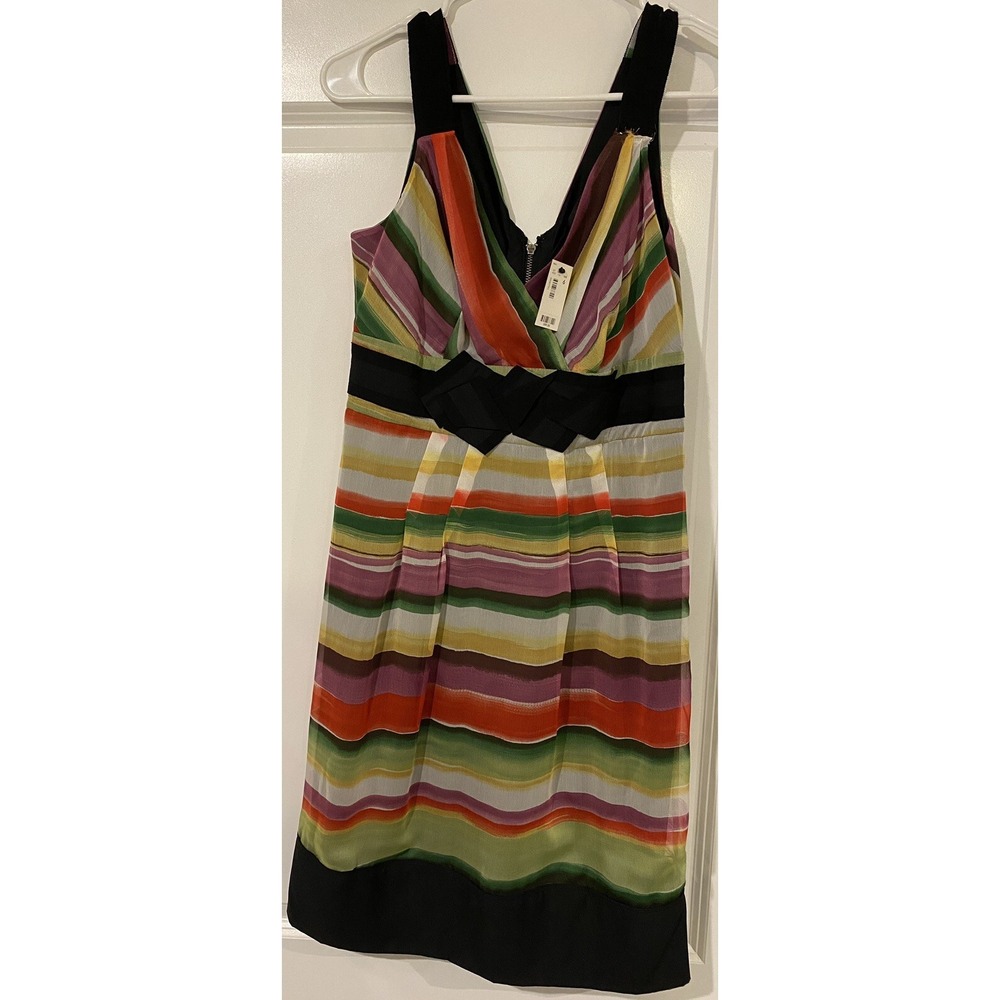 NWT The Limited Event Dress MultiColor Striped Sleeveless Size 6 $89.50‎ Zip New